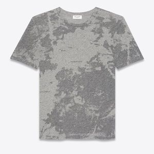 Saint Laurent Rive Gauche Dévoré T-Shirt M